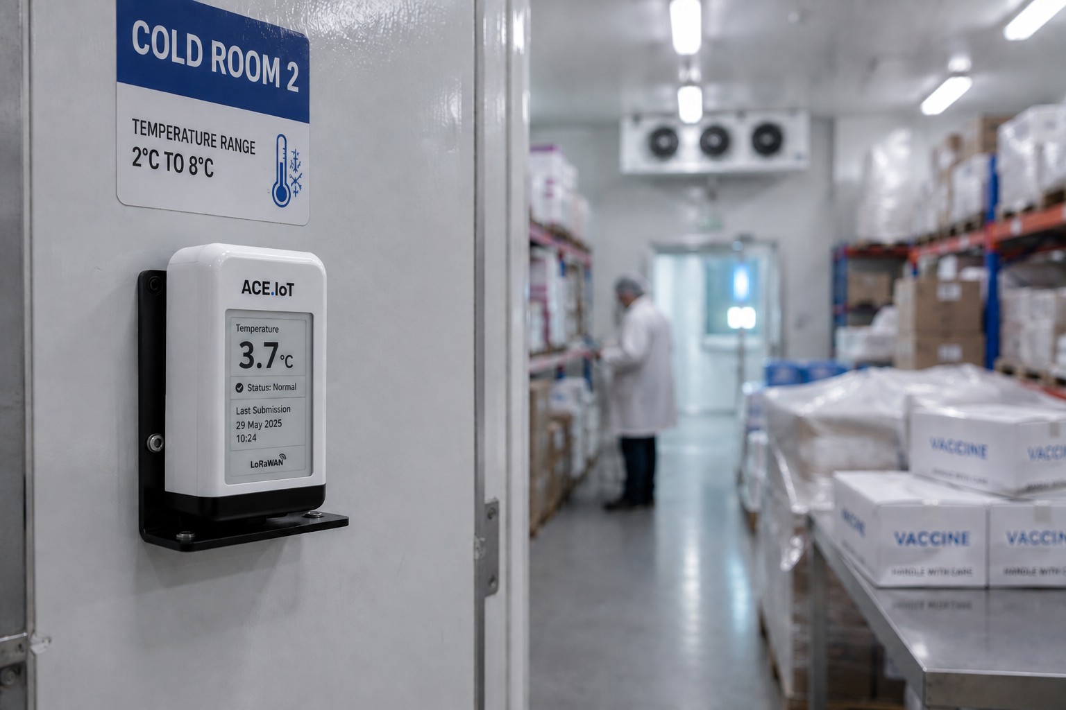 Cold chain temperature monitoring UAE